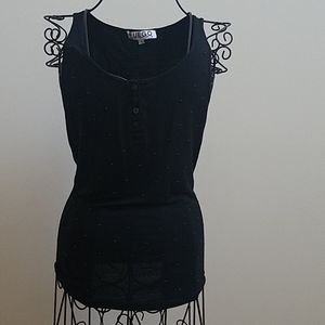 Women's Fuego Italian black tank top